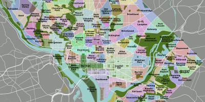 Vašingtono apygardos žemėlapis