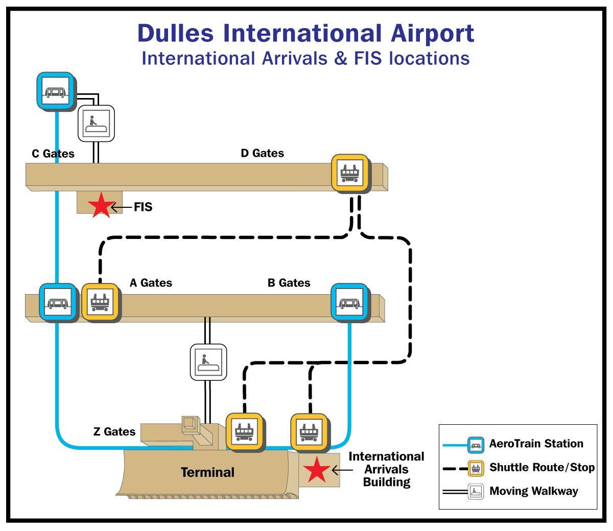 daleso oro uosto vartų žemėlapyje