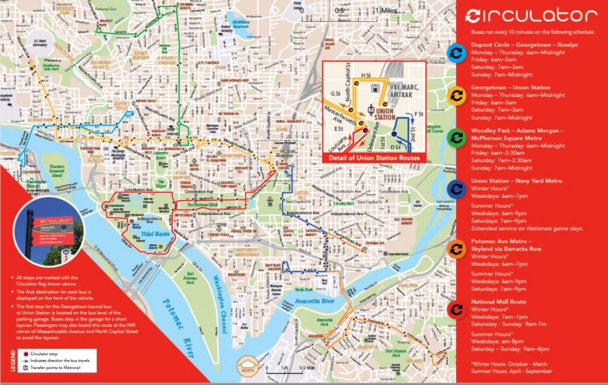 vašingtono dc cirkuliacinis siurblys žemėlapyje