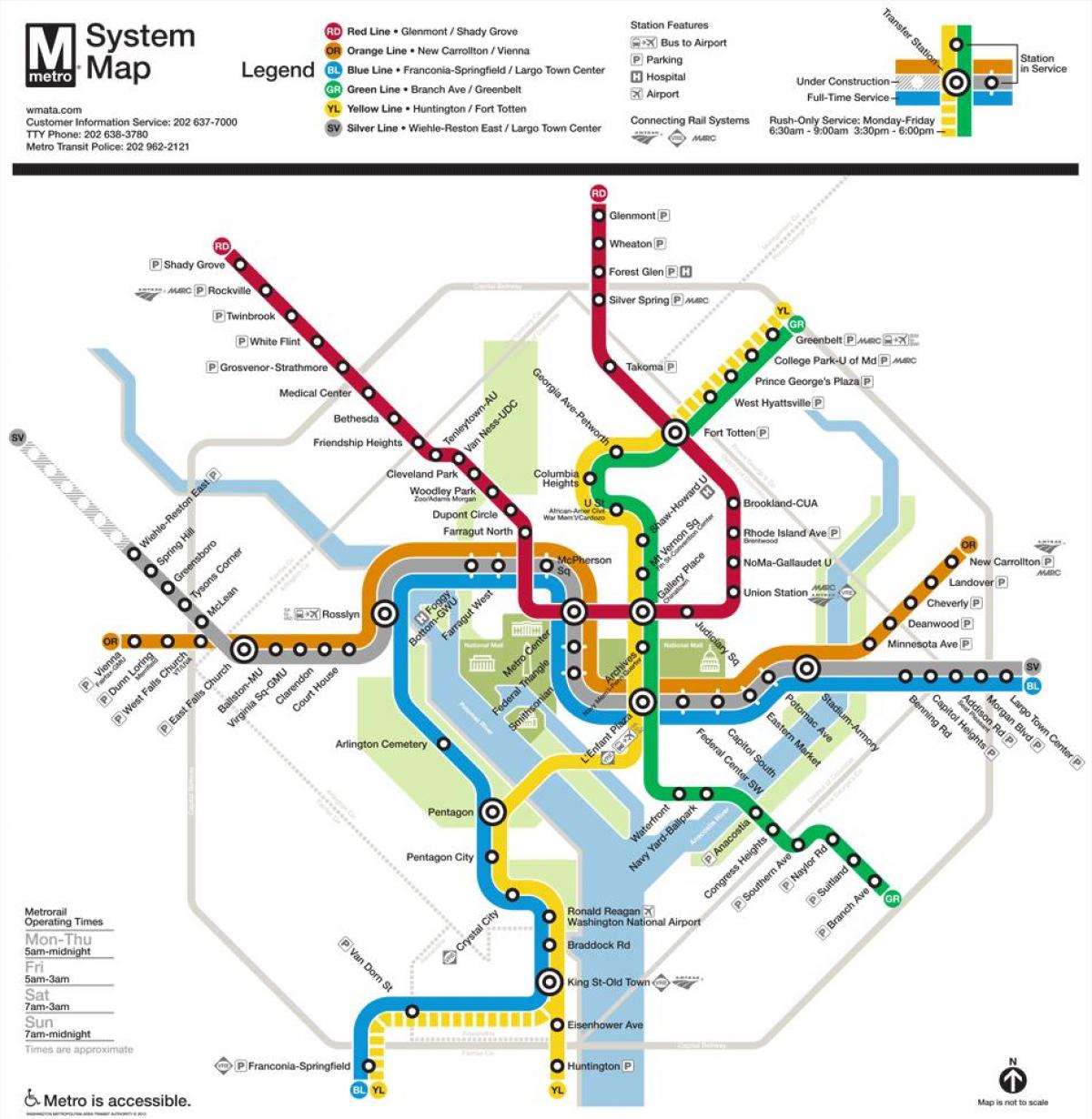 dc metro žemėlapis 2015 m.