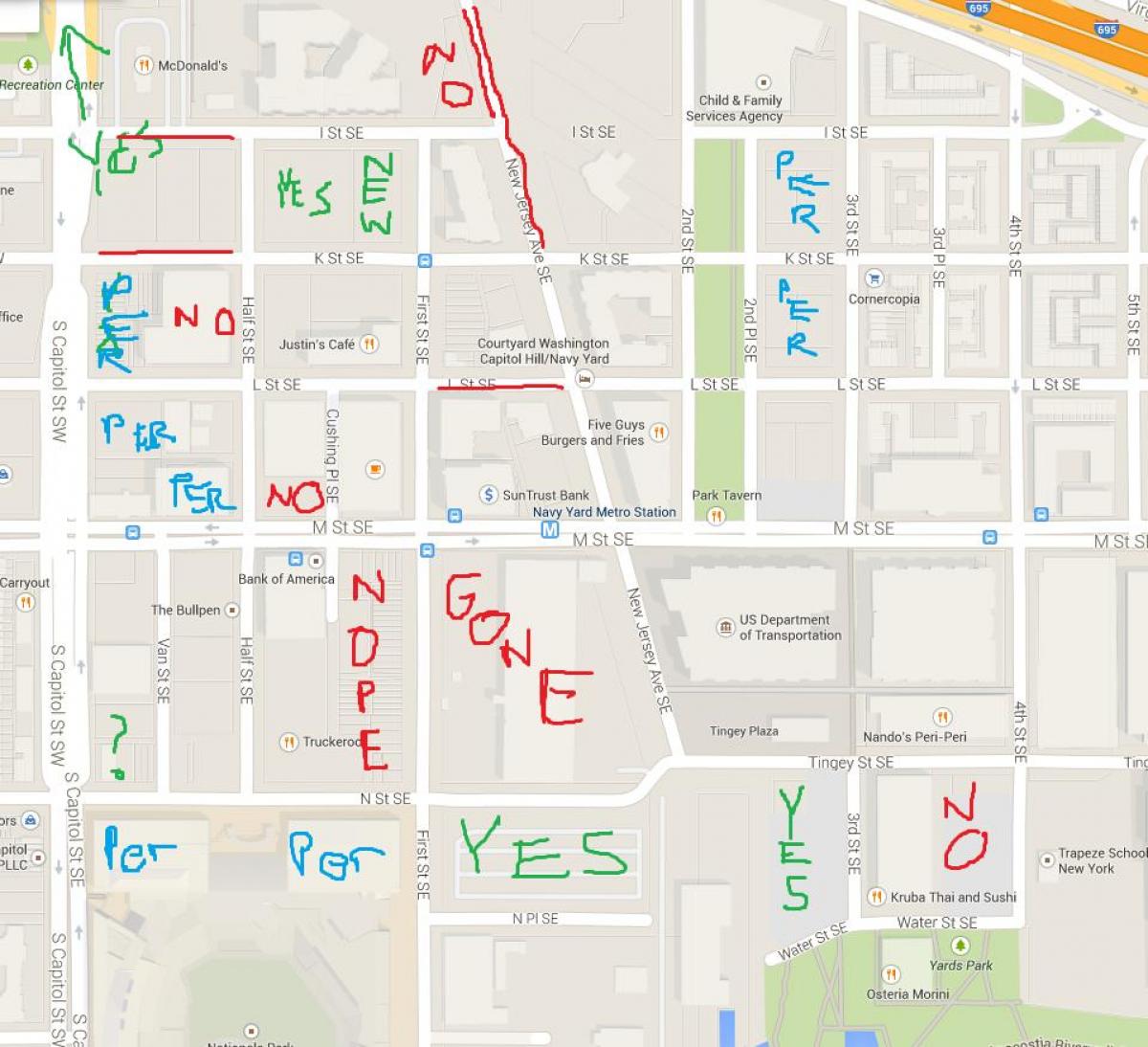 žemėlapis vašingtone negalia automobilių stovėjimo aikštelė