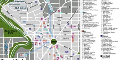 Dupont circle dc žemėlapyje