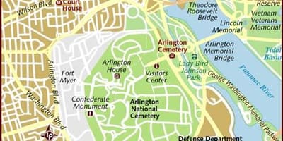 Žemėlapis arlington vašingtone