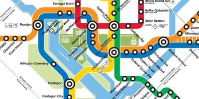 Dc geltonos linijos žemėlapyje