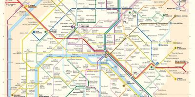 Washington dc metro žemėlapis su gatvės