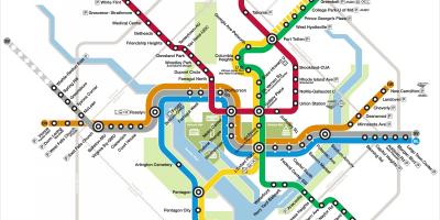 Washington dc metro žemėlapį, sidabrinė linija