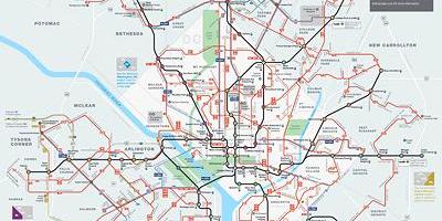 Dc metro miesto žemėlapis
