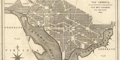 Žemėlapis istorinis žemėlapis vašingtone