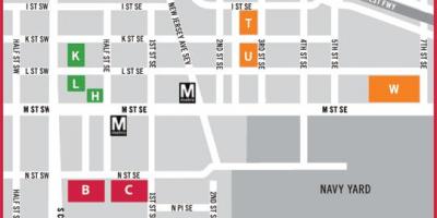 Vašingtonas piliečiai, automobilių stovėjimo aikštelė žemėlapis