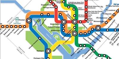 Nauji dc metro žemėlapis