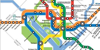 Nauji dc metro žemėlapis