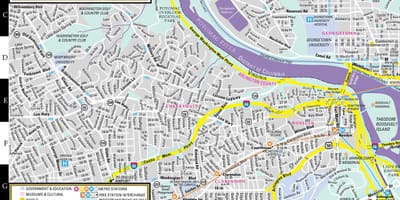 Žemėlapis streetwise vašingtone