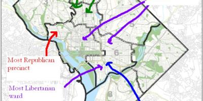 Žemėlapis vašingtone politinė