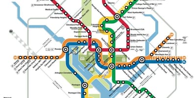 Dca metro žemėlapis