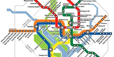 Wa dc metro žemėlapis