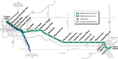 Žalia linija dc metro žemėlapis